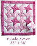 Pink Friendship Star Quilt